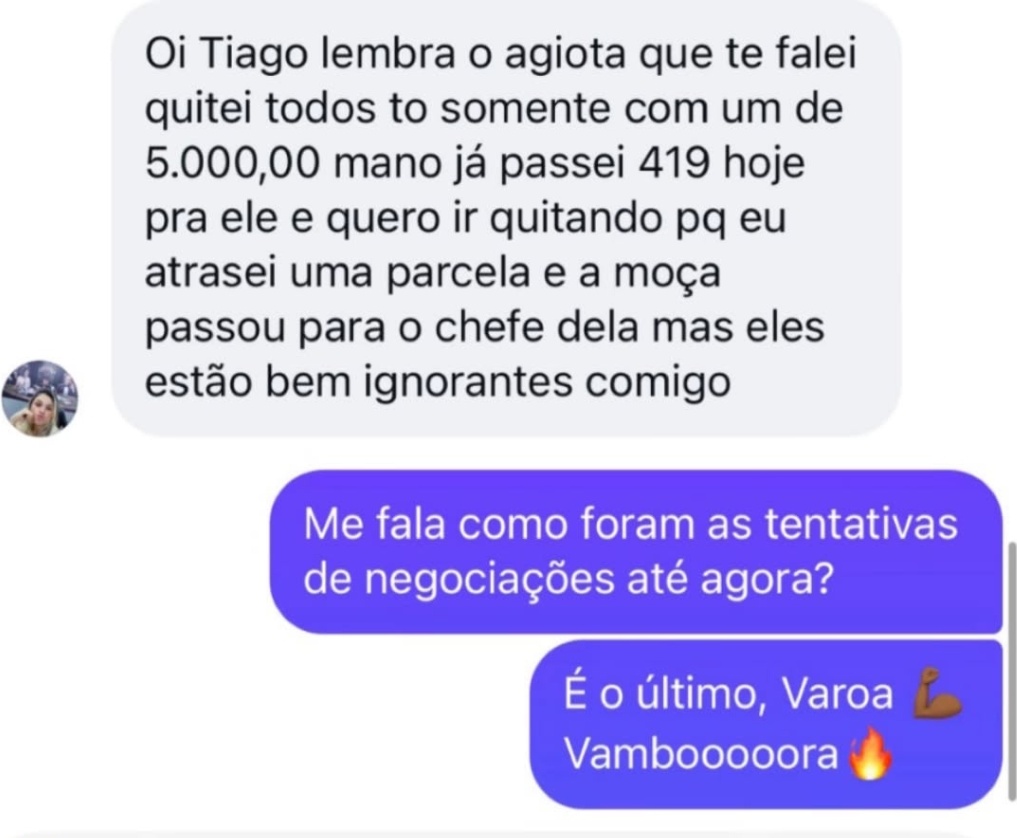 Print de resultado de Leitora